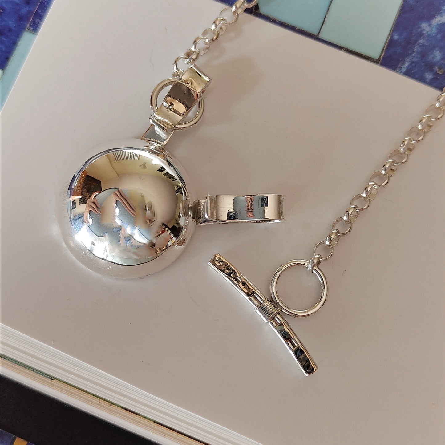 ST53 - Collana in argento 925 con dettagli in oro giallo 18k