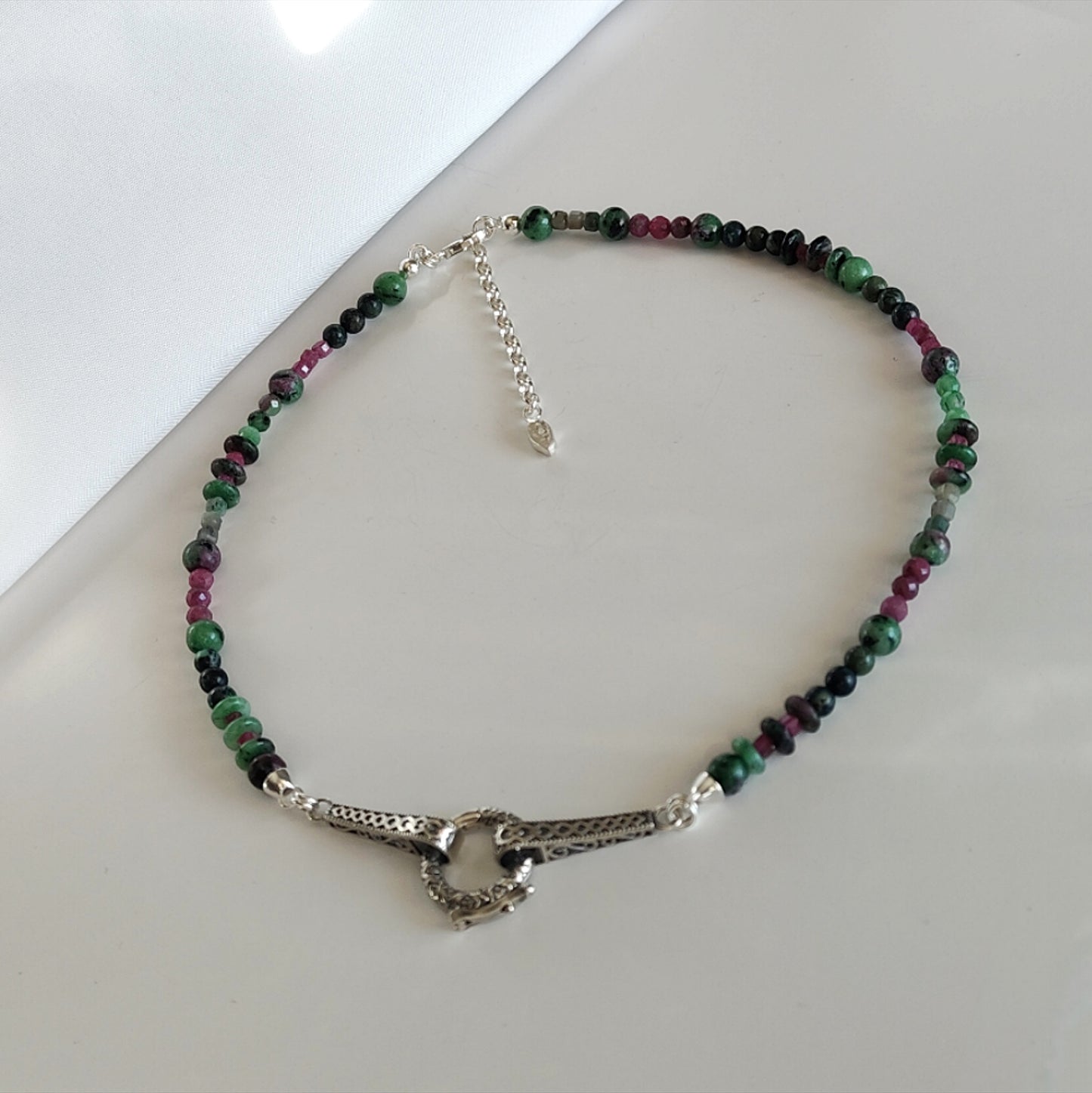 ST26 - Collana in argento 925 con pietre naturali