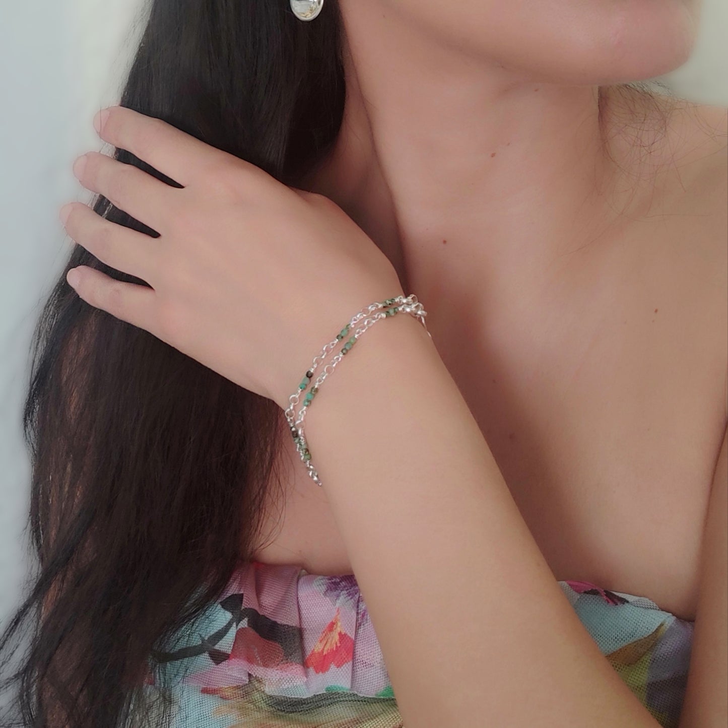 ST19 - Bracciale in Argento con Turchese Africano
