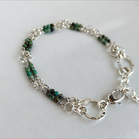 ST19 - Bracciale in Argento con Turchese Africano