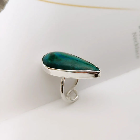 ST02 - Anello in argento 925 e Crisocolla