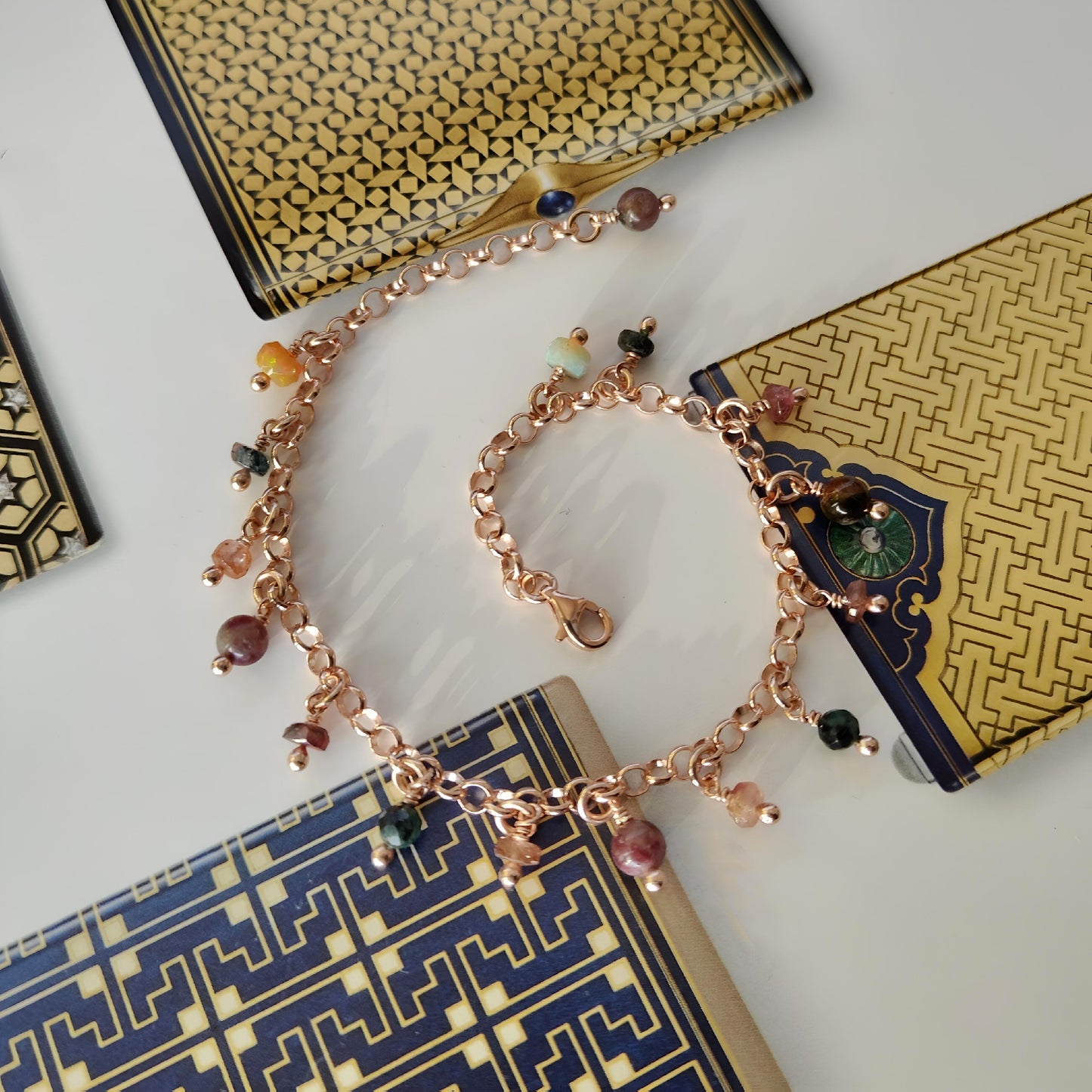 ST09 - Bracciale in argento placcato oro rosa