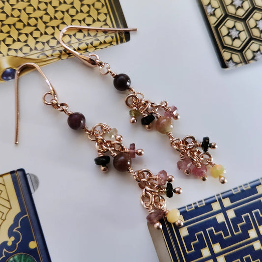 ST010 - Orecchini in argento placcato oro rosa