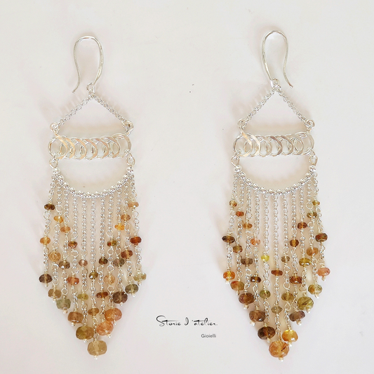 ST79 - Orecchini in argento 925 e tormalina