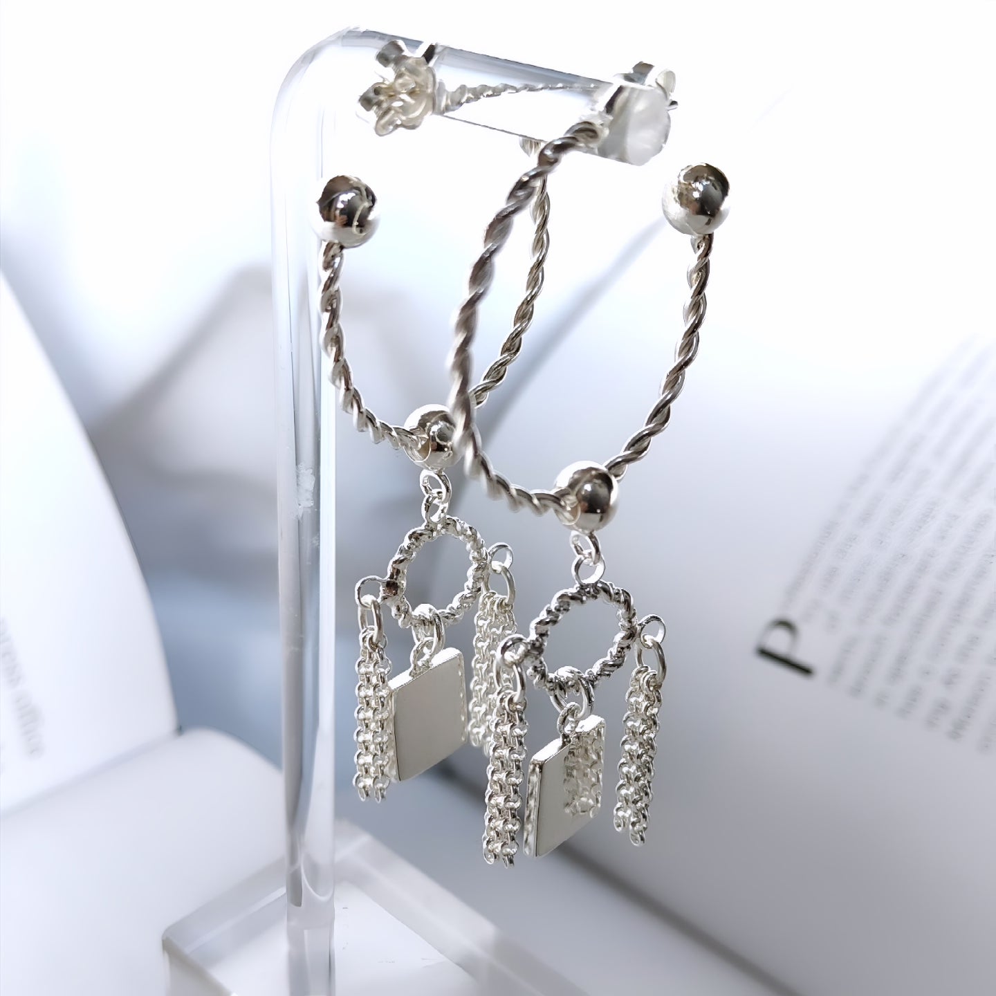 ST06 - Orecchini a cerchio in argento 925