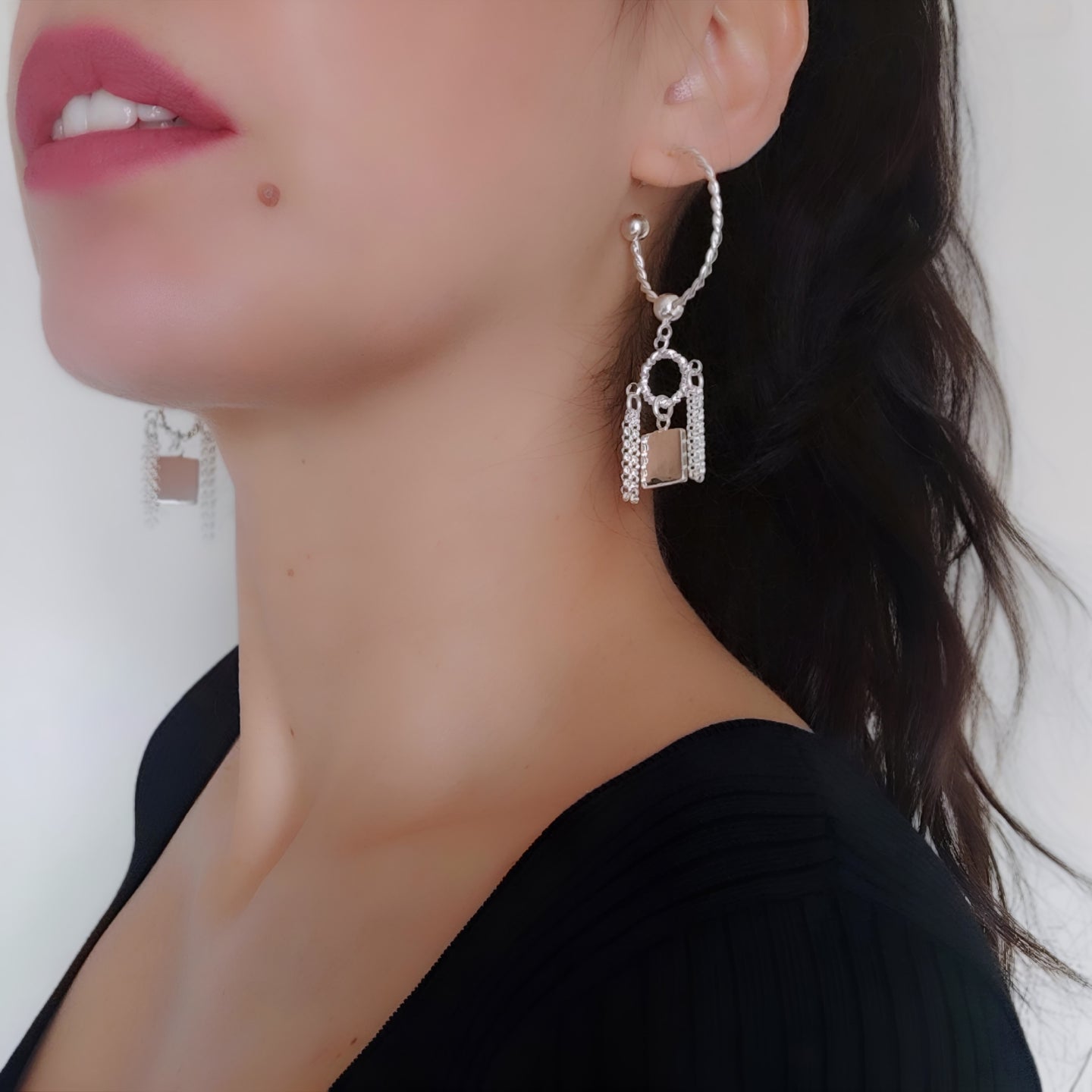 ST06 - Orecchini a cerchio in argento 925