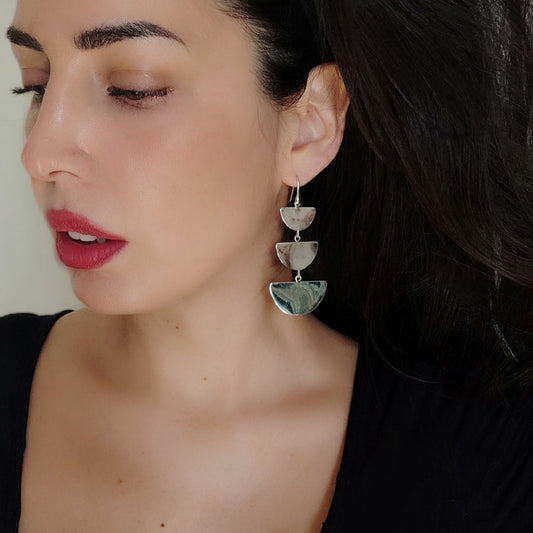 ST17 - Orecchini lunghi in argento 925