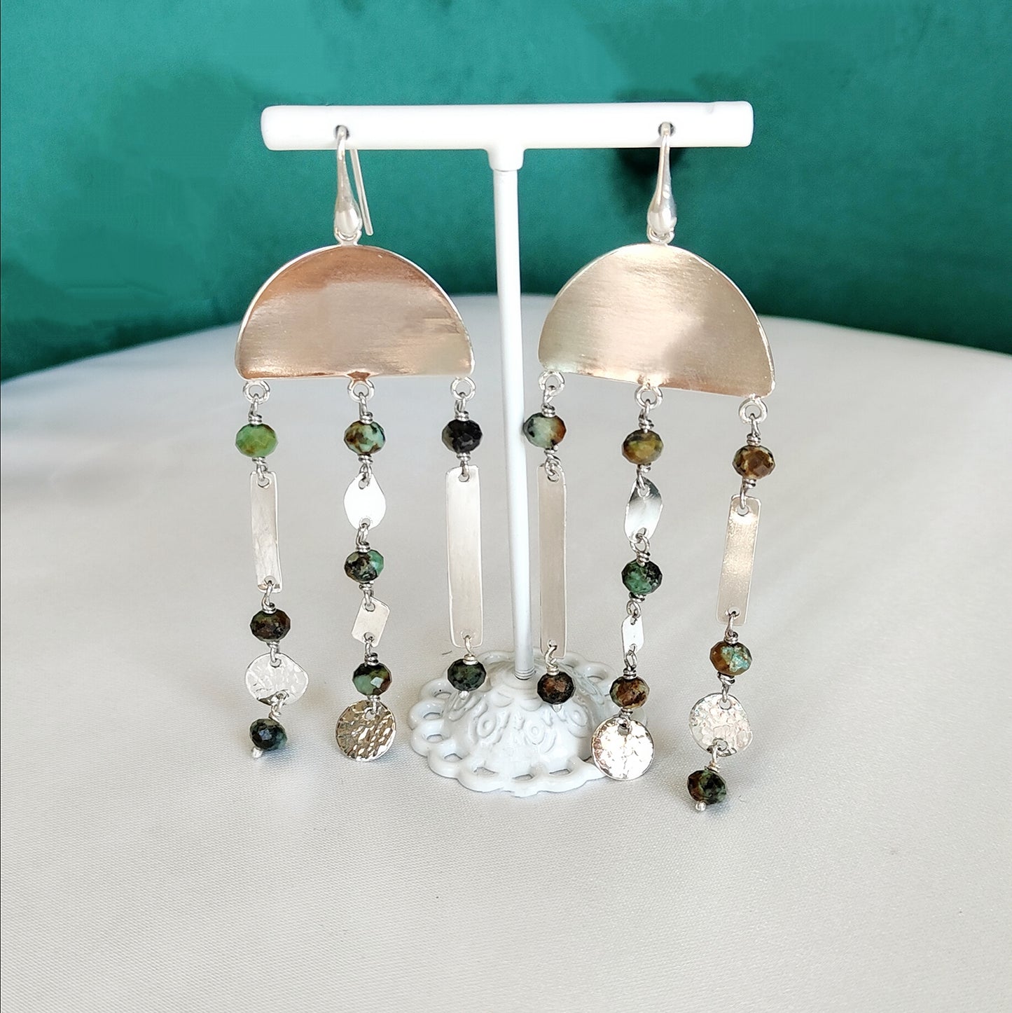 ST01 - Orecchini in Argento 925 e Turchese Africano