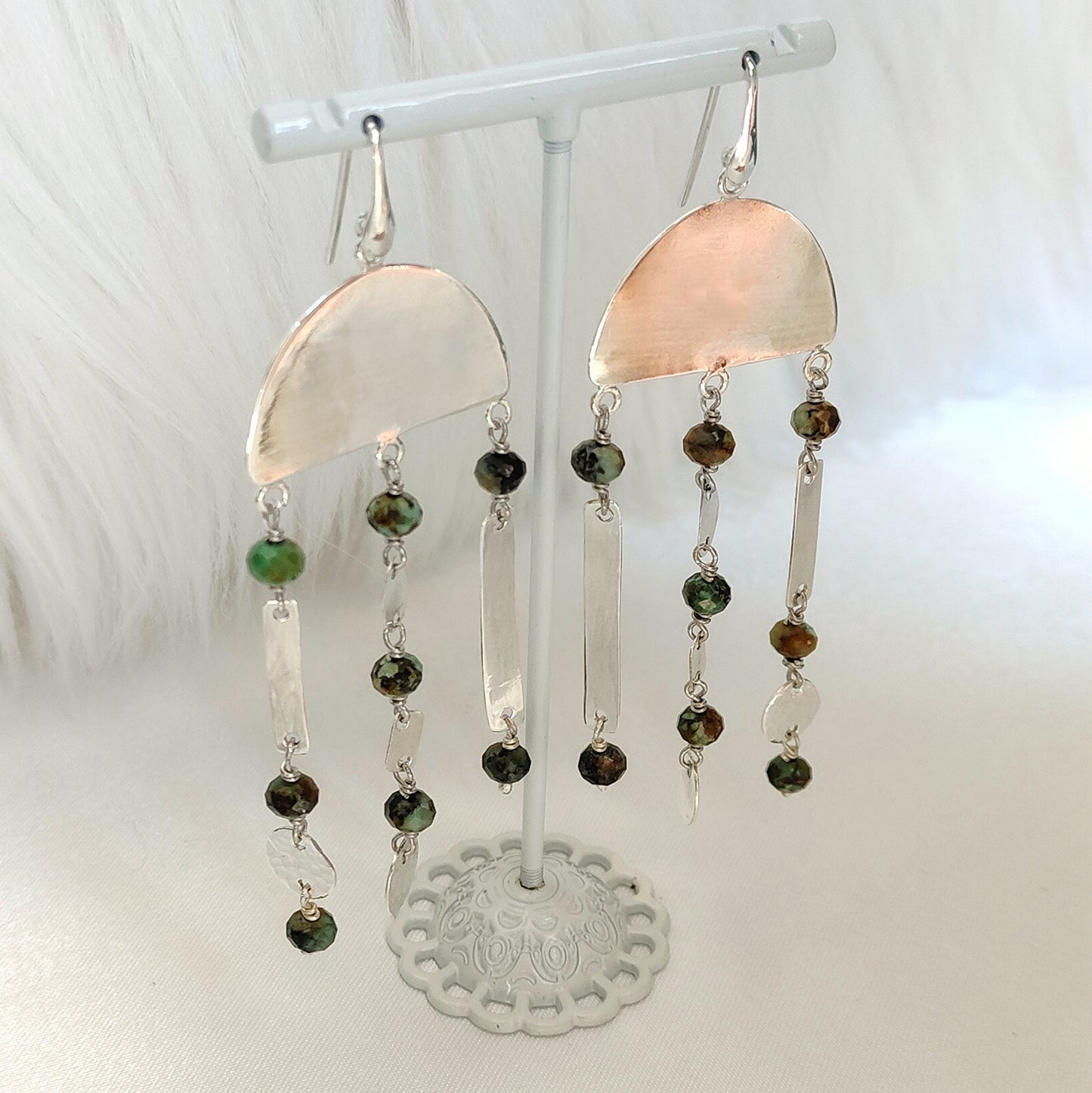 ST01 - Orecchini in Argento 925 e Turchese Africano