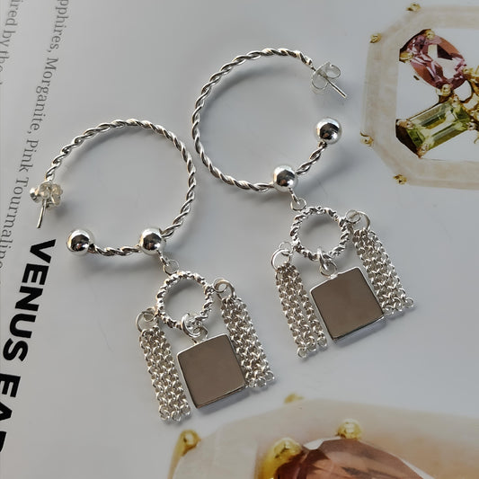 ST06 - Orecchini a cerchio in argento 925