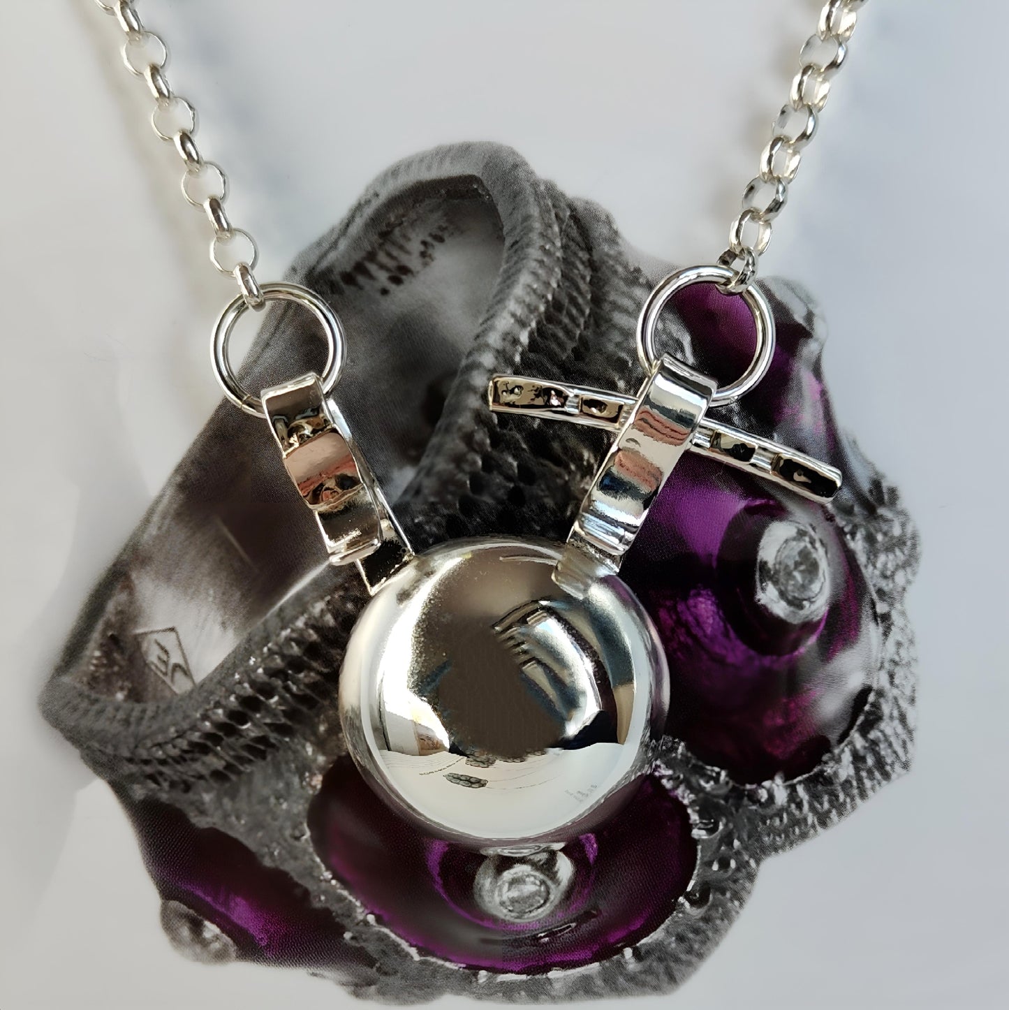 ST53 - Collana in argento 925 con dettagli in oro giallo 18k