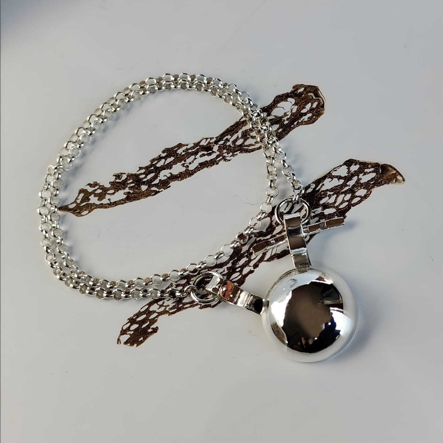 ST53 - Collana in argento 925 con dettagli in oro giallo 18k