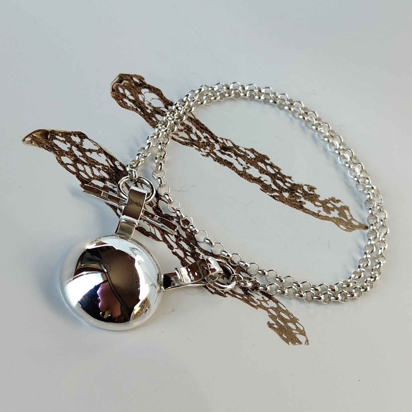 ST53 - Collana in argento 925 con dettagli in oro giallo 18k