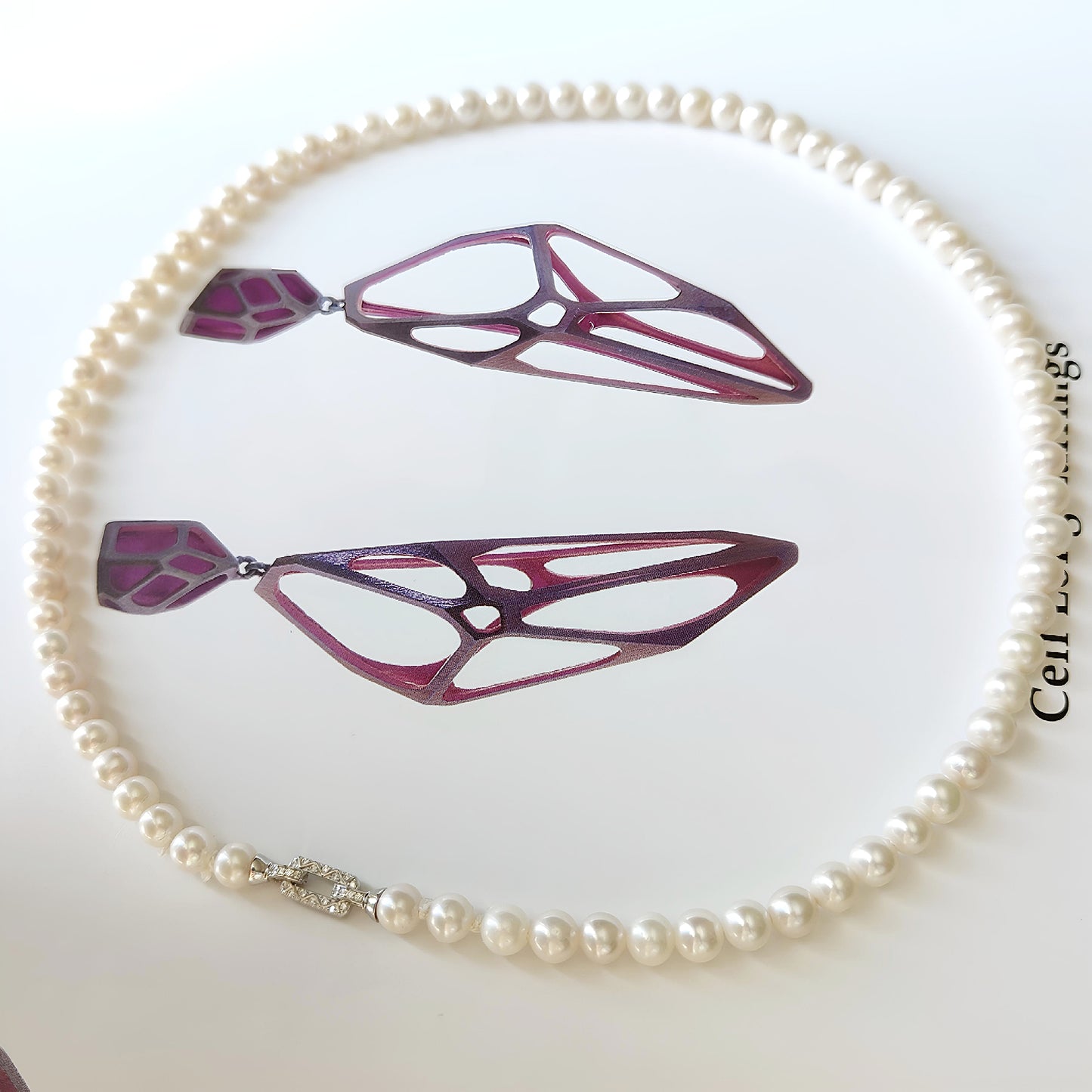ST026 - Filo di Perle d'Acqua Dolce con Chiusura in Argento 925