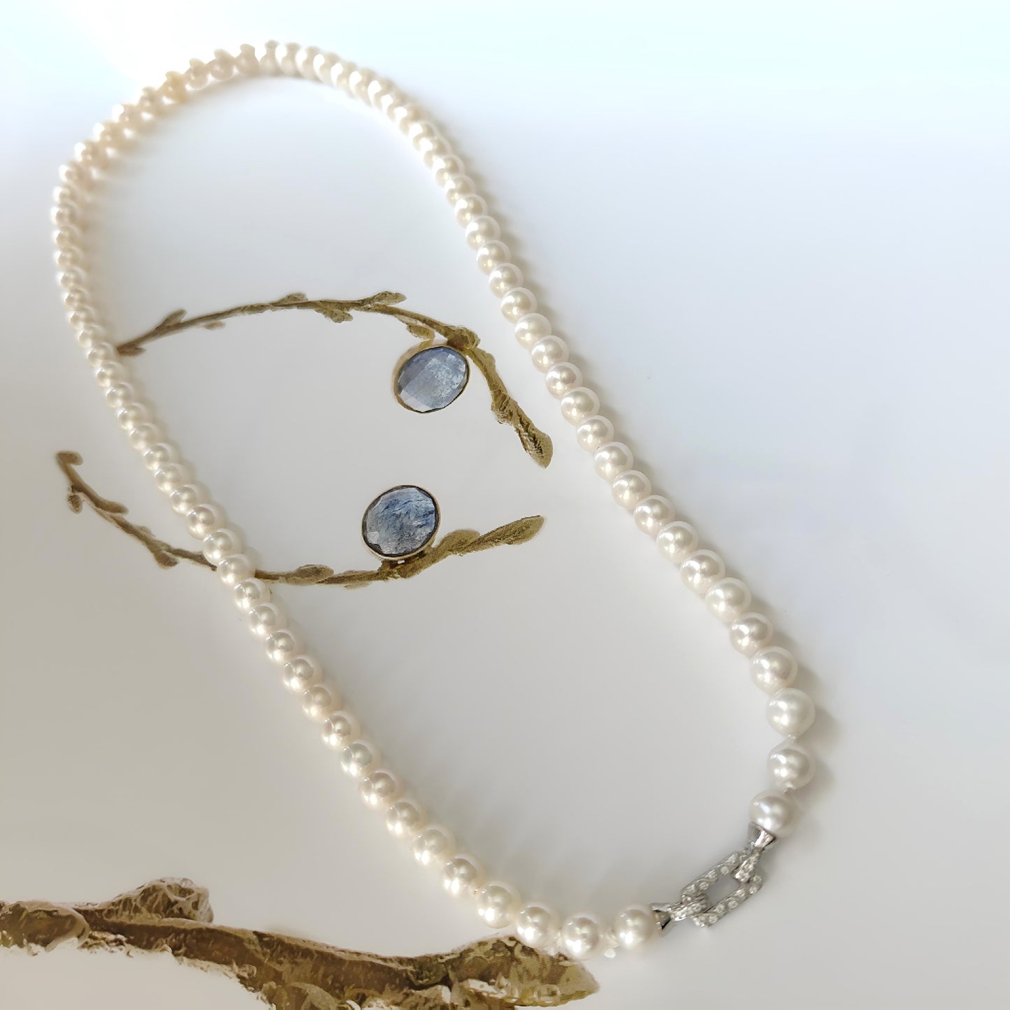 ST026 - Filo di Perle d'Acqua Dolce con Chiusura in Argento 925